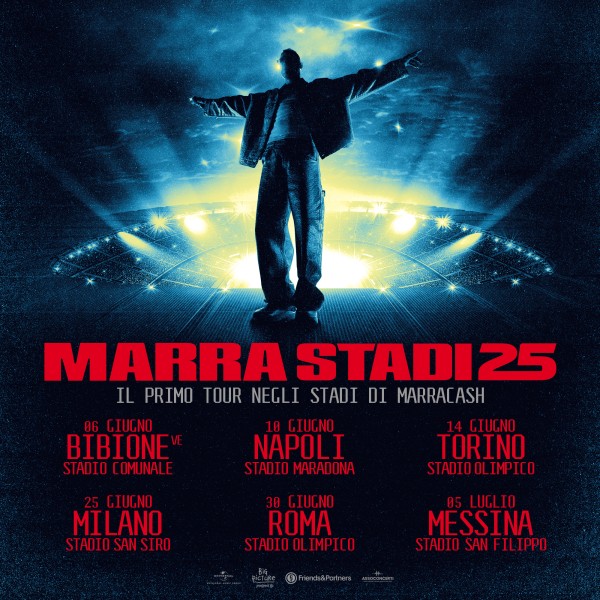 Marracash Marra Stadi 25 Tour Poster 2025